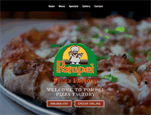 Tablet Screenshot of pompeipizzafactory.com